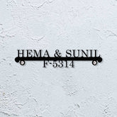 Personalized Laser Cut Metal Name Plate for Home – Elegant Steel Design