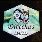 Acrylic Multicolor Printed Illuminated Name Plate