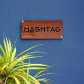 Personalized Weatherproof Rectangle Stainless Steel Metal Name Plate for Home