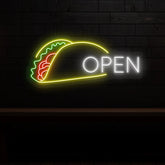 Tacos Open Neon light