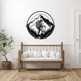 Adventure Mountain Climbing Metal Wall Art Decor