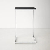 Square Black Marble Modern Designer Side Table - Decor Mantra