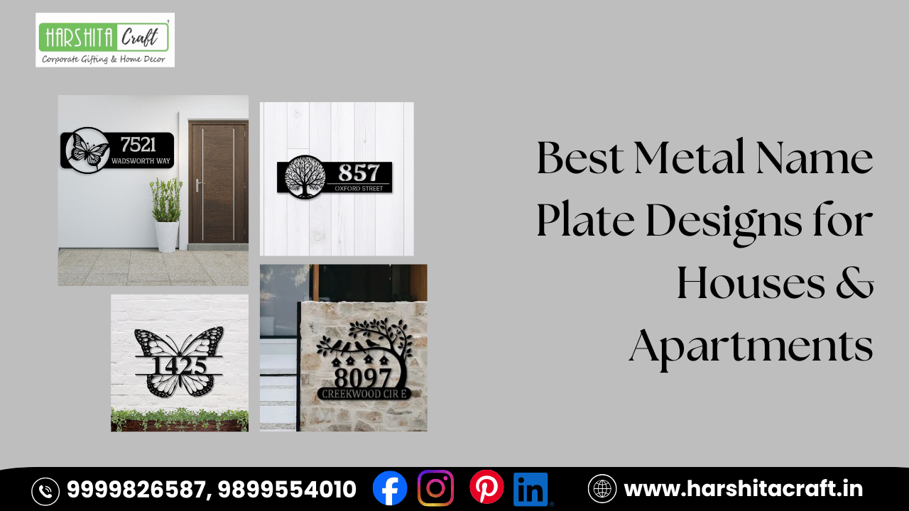 Best Metal Name Plate Designs for Houses & Apartments Decor Mantra