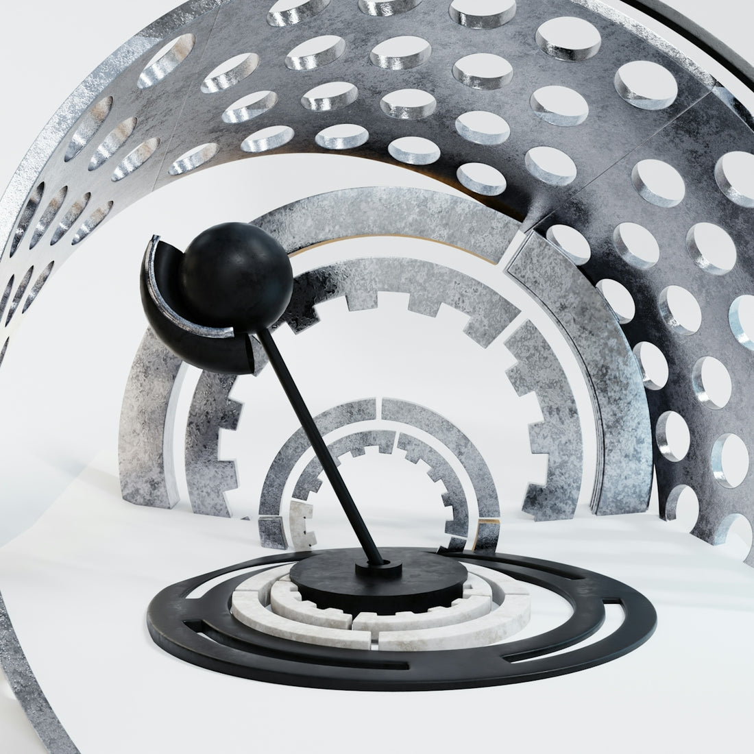 a circular object with a hole in it