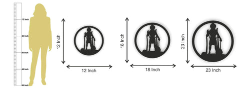 Hanuman Ji LED Wall Decor MDF Wood Backlit Wall Art With LED Light For Living Room - Decor Mantra 