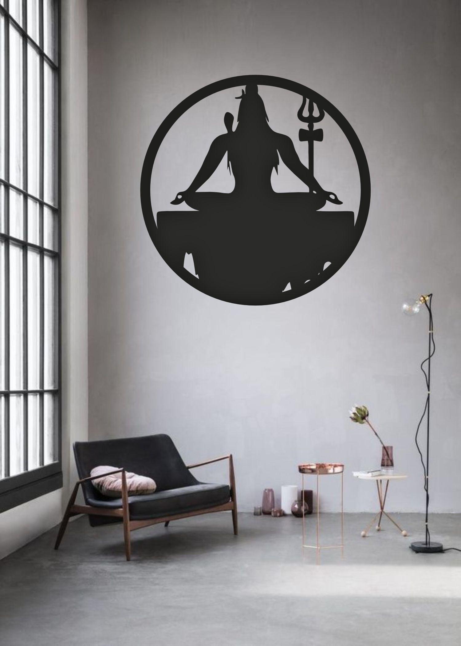 Bholenath LED Wall Decor MDF Wood Backlit Wall Art With LED Light For Living Room - Decor Mantra 