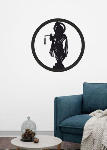 Jai Shree Krishna LED Wall Decor MDF Wood Backlit Wall Art With LED Light For Living Room - Decor Mantra 