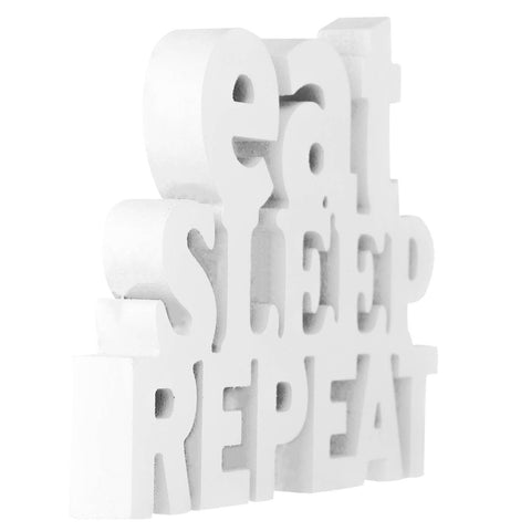Eat Sleep Repeat Aesthetic Table Decor - Decor Mantra 