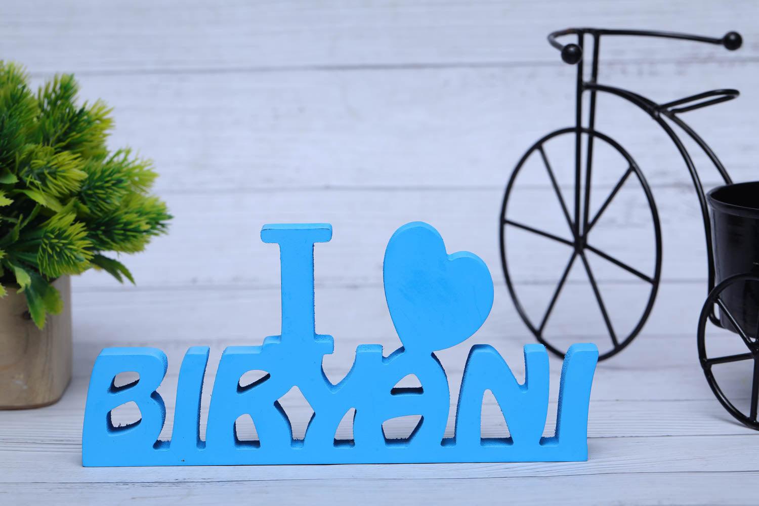 I Love Biryani Aesthetic Table Decor - Decor Mantra 