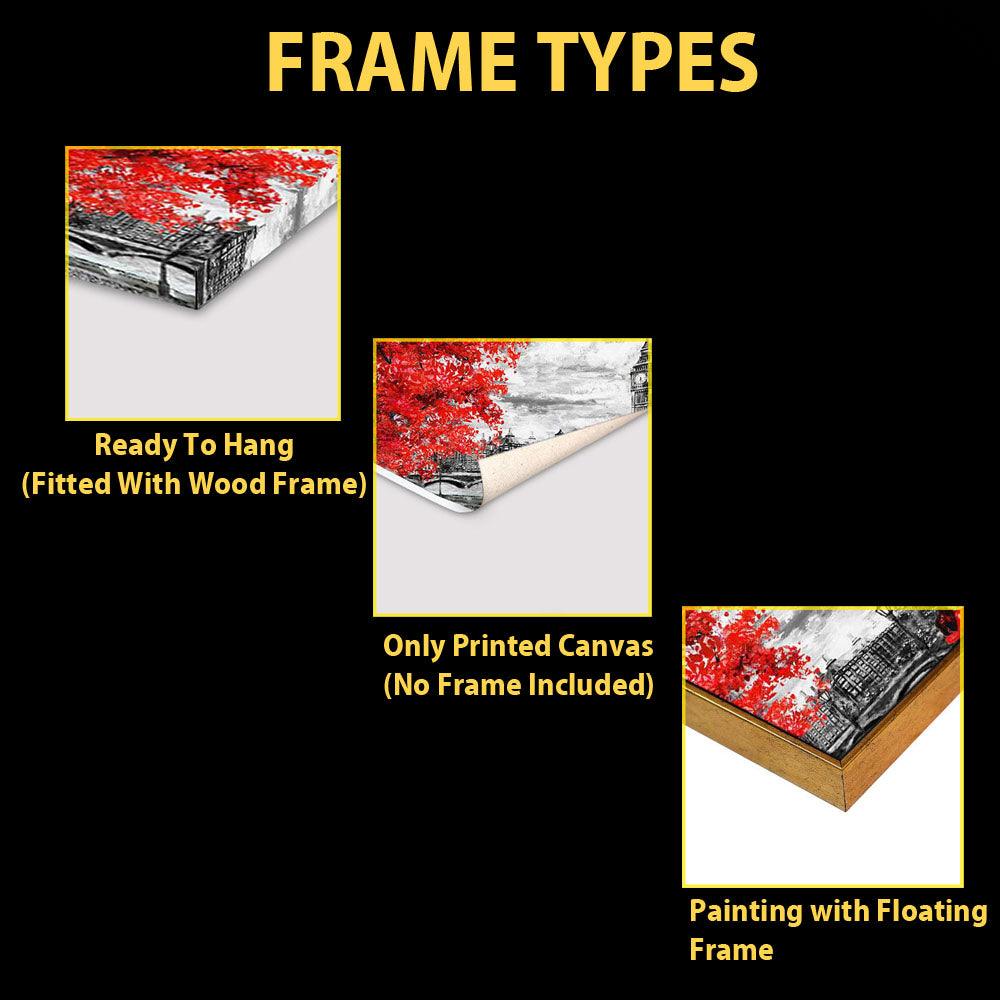 Seven Horses Running at Sunrise Premium Canvas Wall Painting - Decor Mantra 