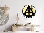 Mahadev Shiv Ji Wall Decor MDF Wood Backlit Wall Art With LED Light For Living Room - Decor Mantra 