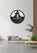 Har Har Mahadev LED Wall Decor MDF Wood Backlit Wall Art With LED Light For Living Room - Decor Mantra 