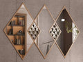 Geometricl Designer Wall Mounted Vanity Mirror - Decor Mantra 