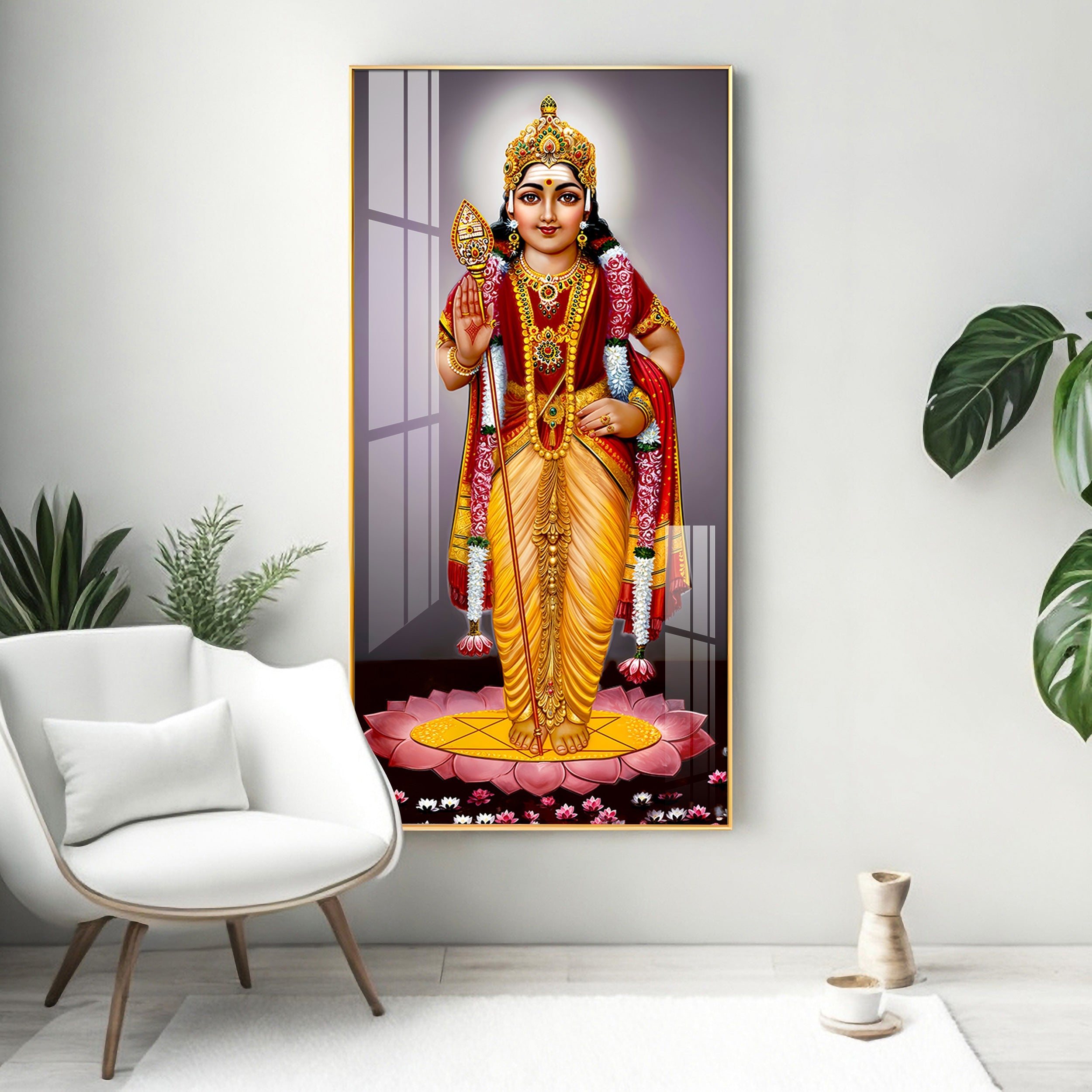 Tirupati Balaji Premium Acrylic Vertical Wall Art