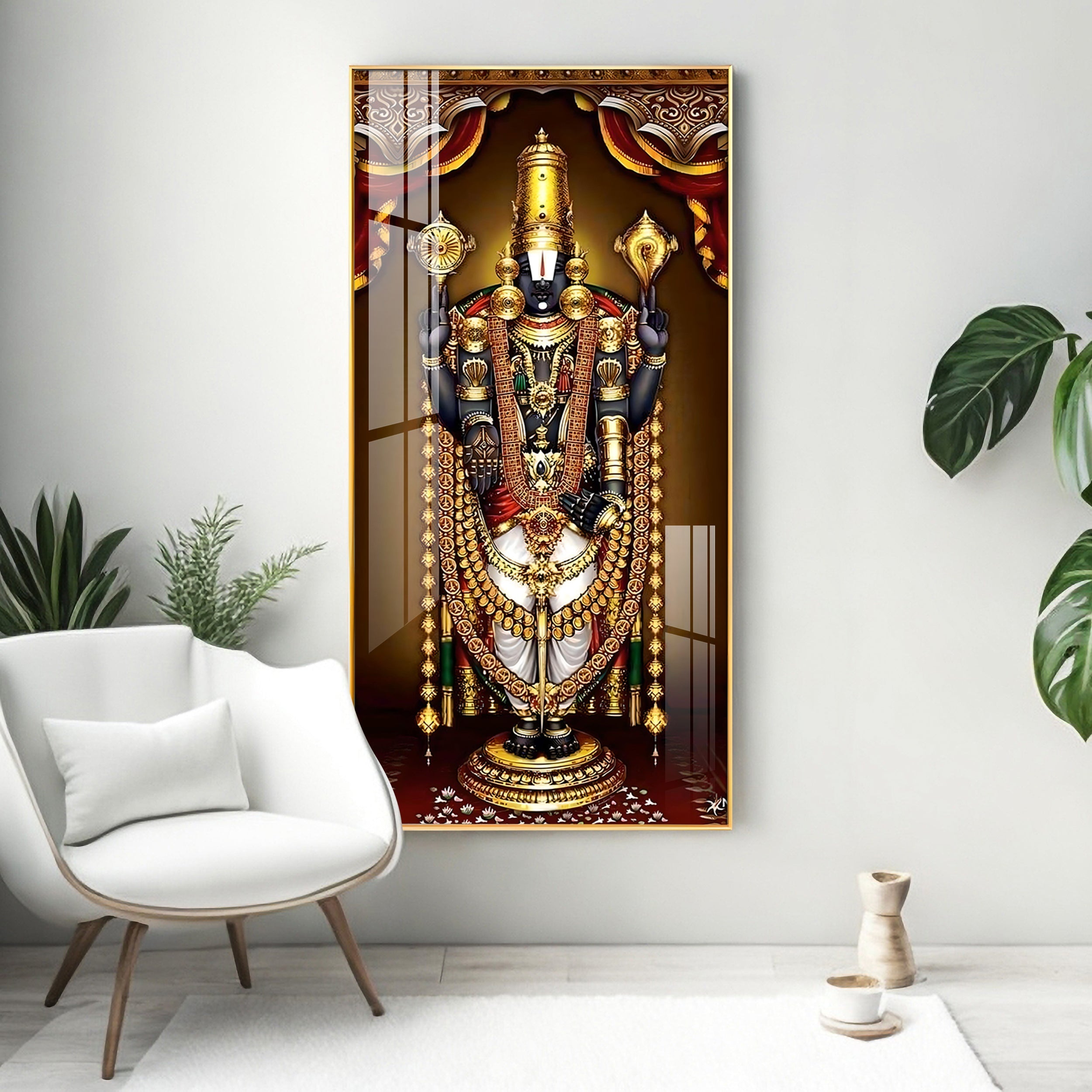 Deity of Happiness Premium Acrylic Vertical Wall Art