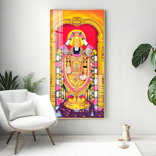 Lord Murugan Premium Acrylic Vertical Wall Art