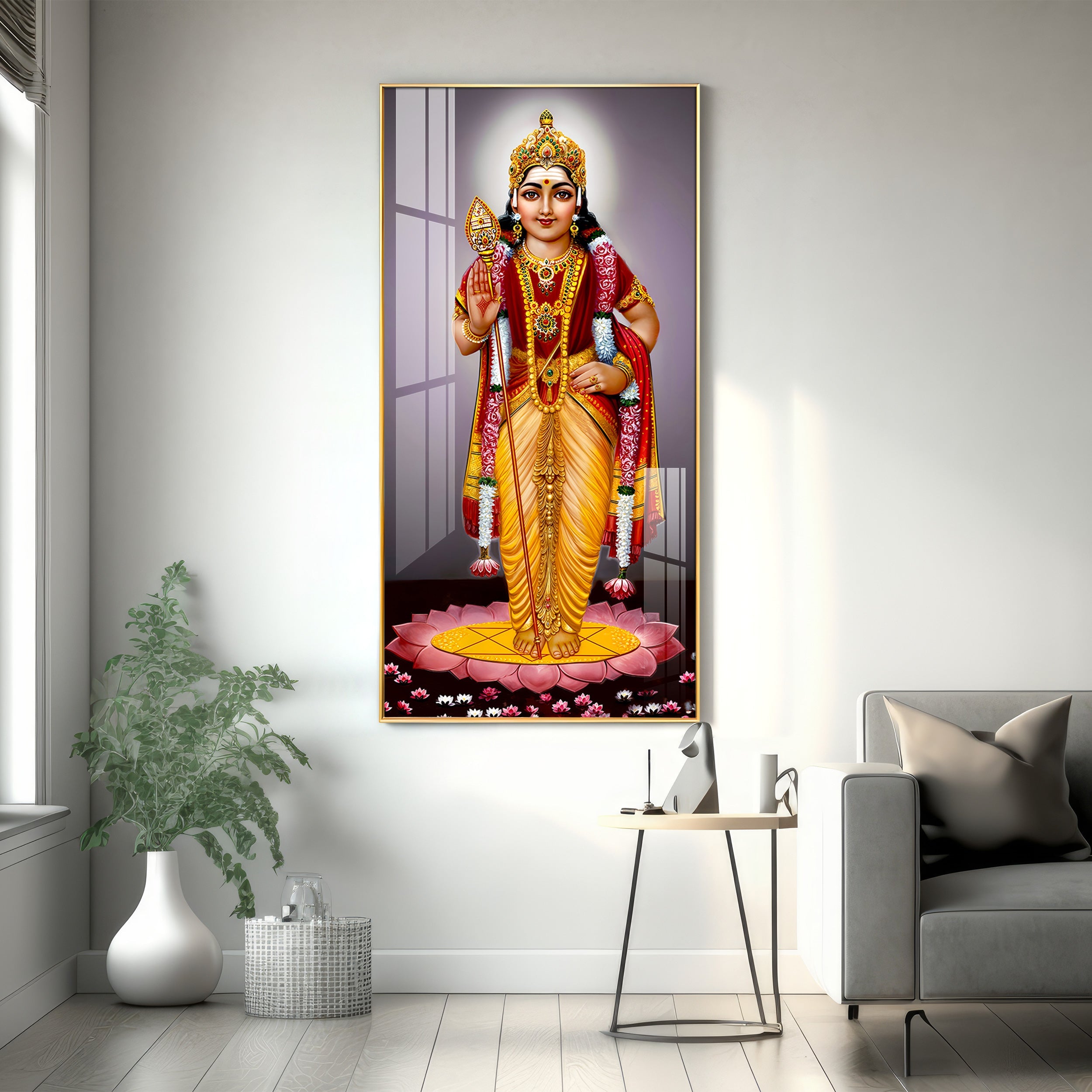 Tirupati Balaji Premium Acrylic Vertical Wall Art