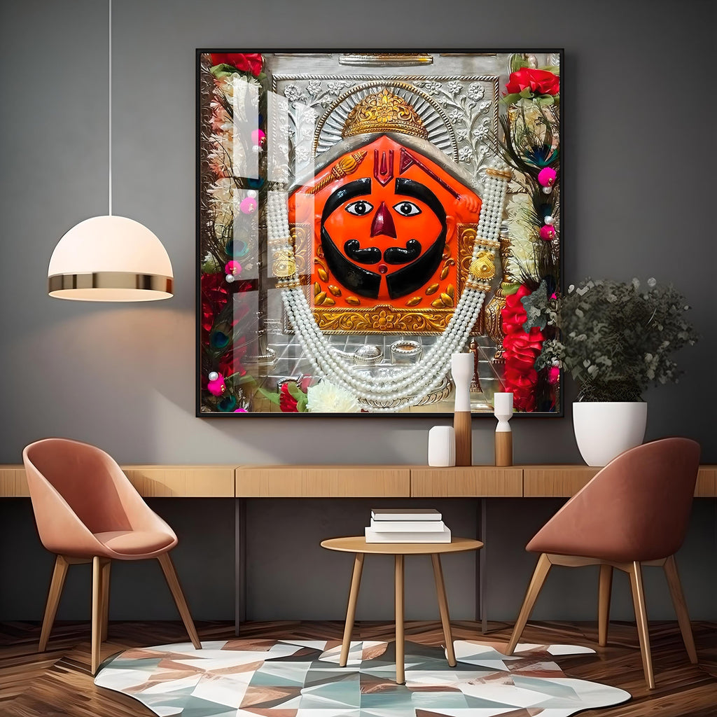 Salasar Balaji Maharaj Premium Acrylic Square Wall Art