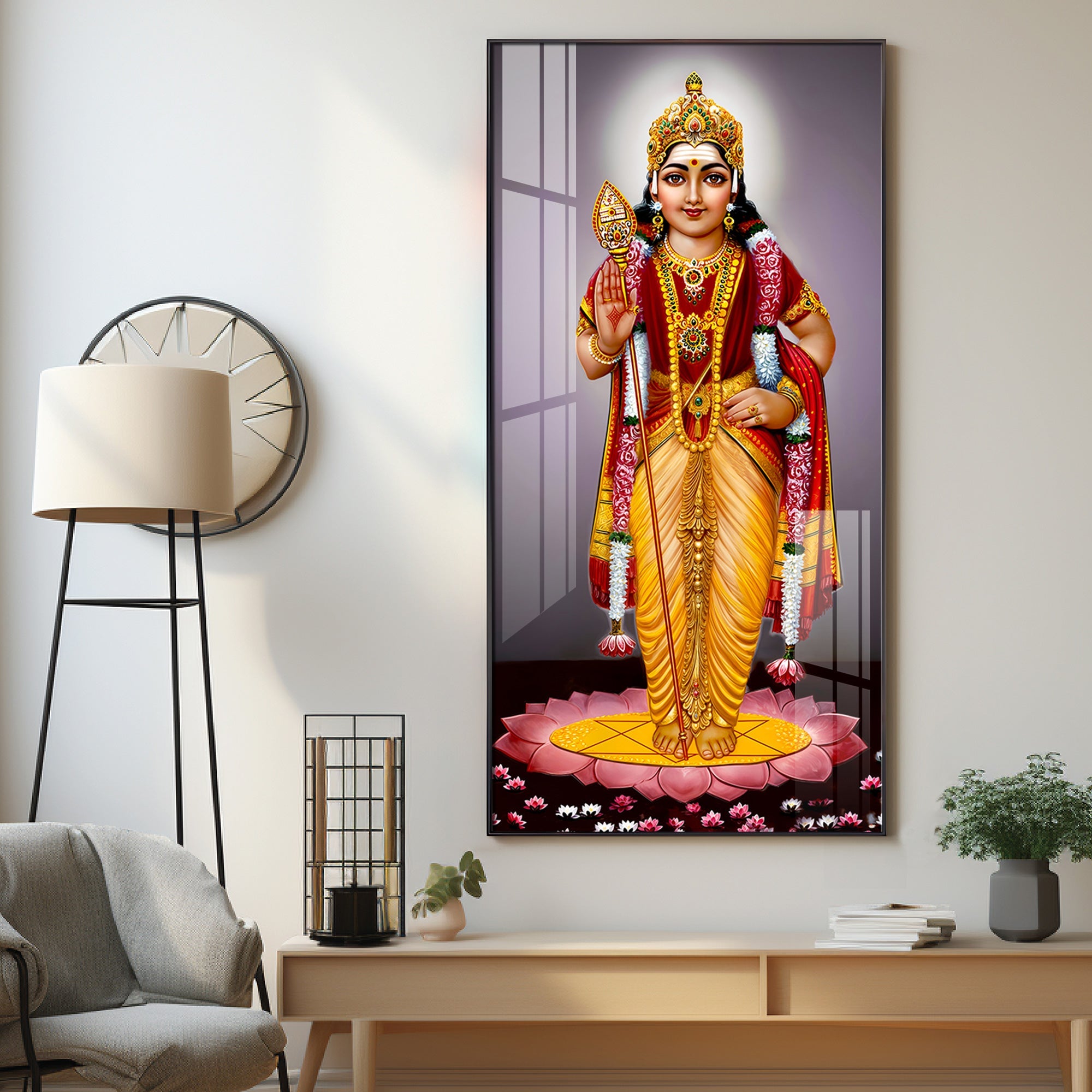 Tirupati Balaji Premium Acrylic Vertical Wall Art