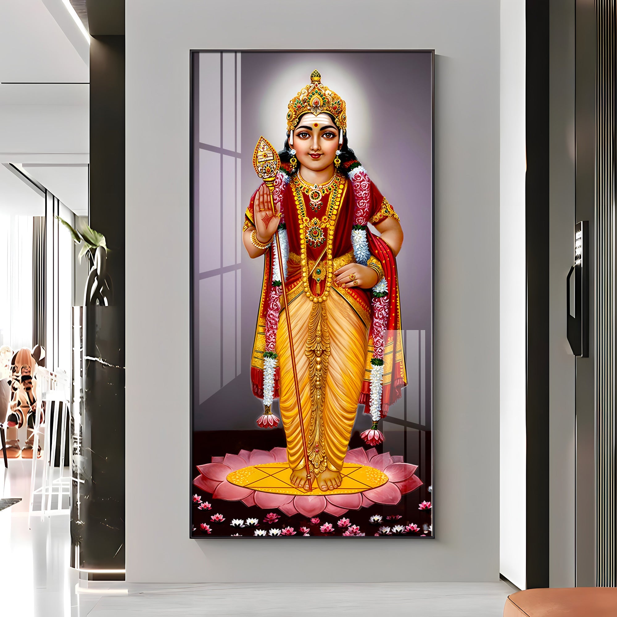 Tirupati Balaji Premium Acrylic Vertical Wall Art