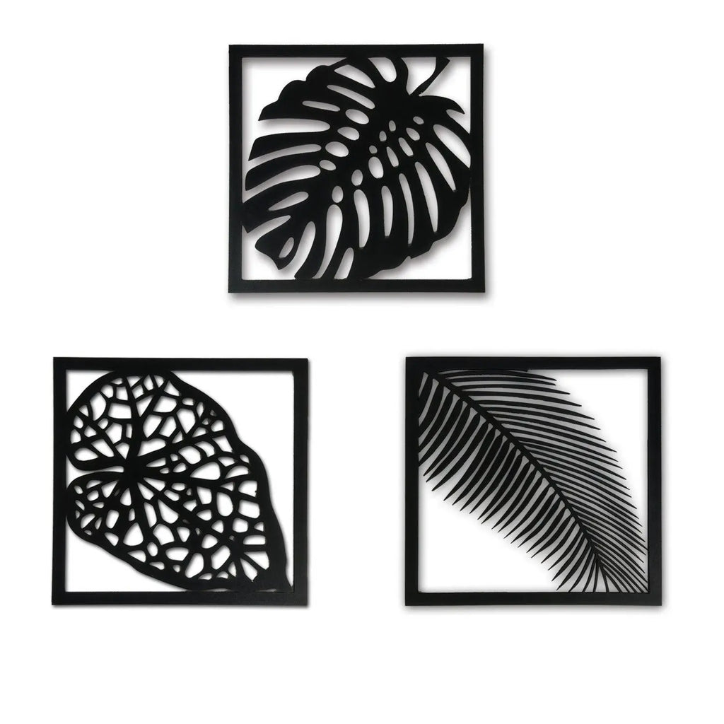 Wooden 3 Pieces Tree Wall Art Panel Frame - Decor Mantra 