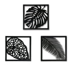 Wooden 3 Pieces Tree Wall Art Panel Frame - Decor Mantra 