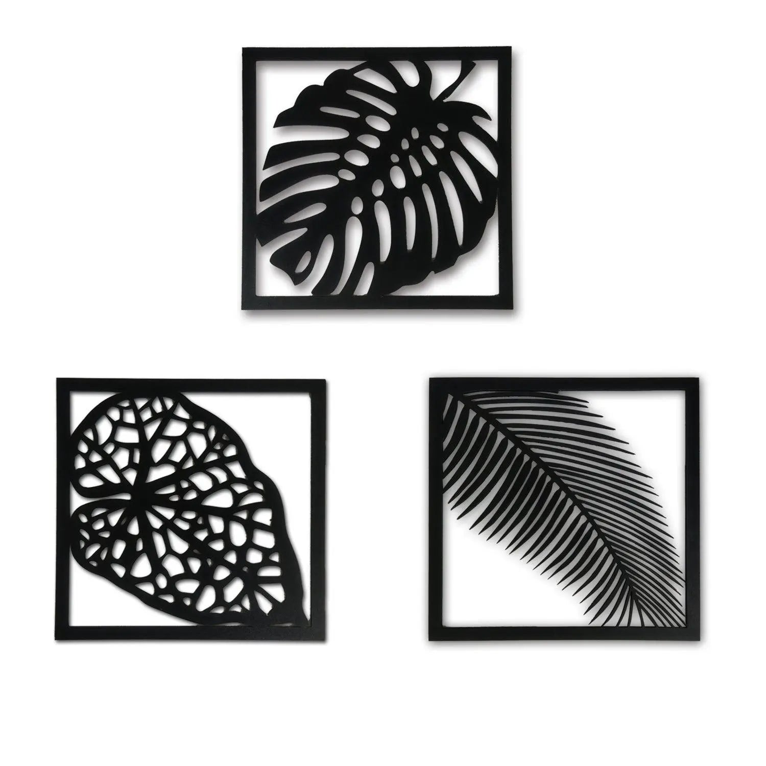 Wooden 3 Pieces Tree Wall Art Panel Frame - Decor Mantra 