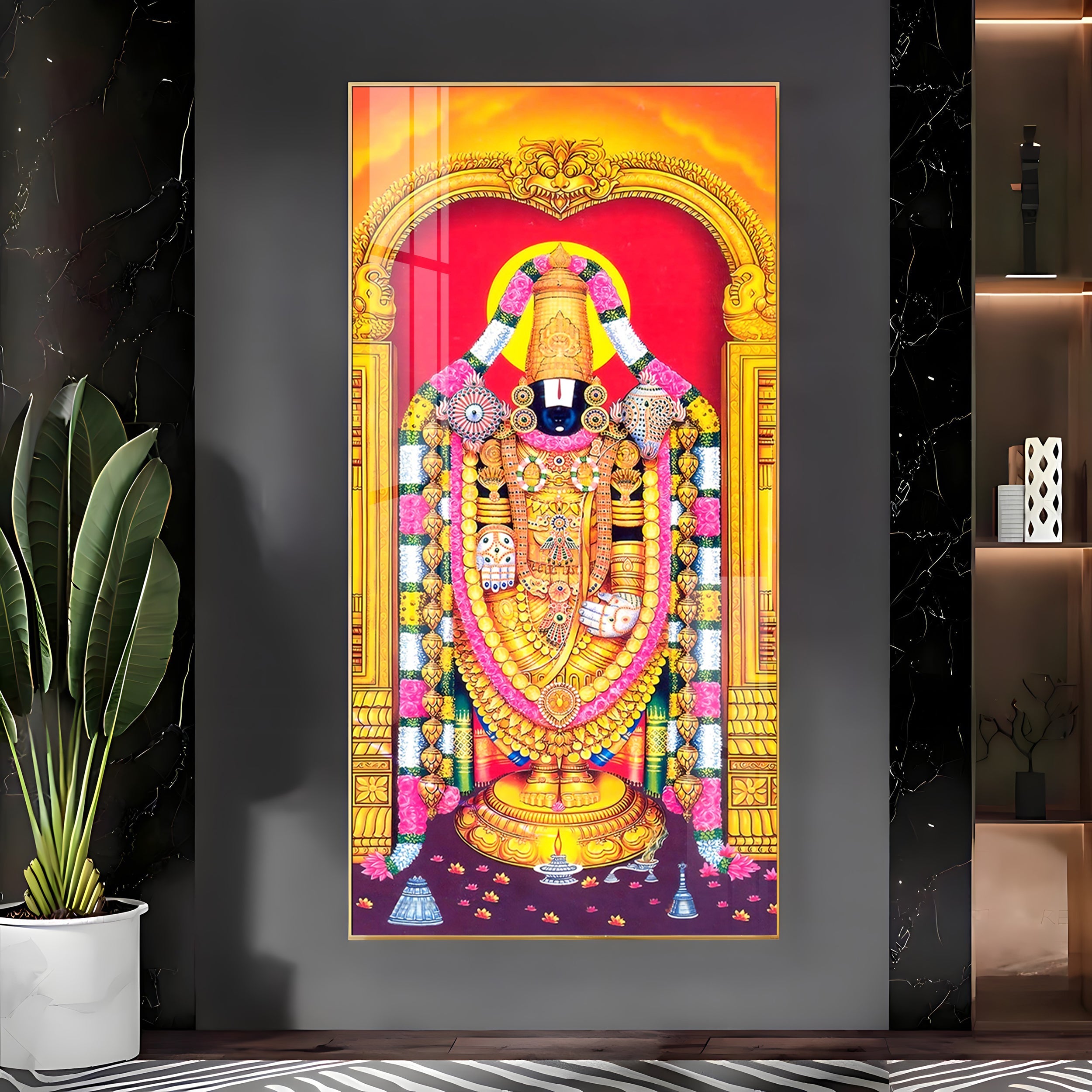 Lord Murugan Premium Acrylic Vertical Wall Art