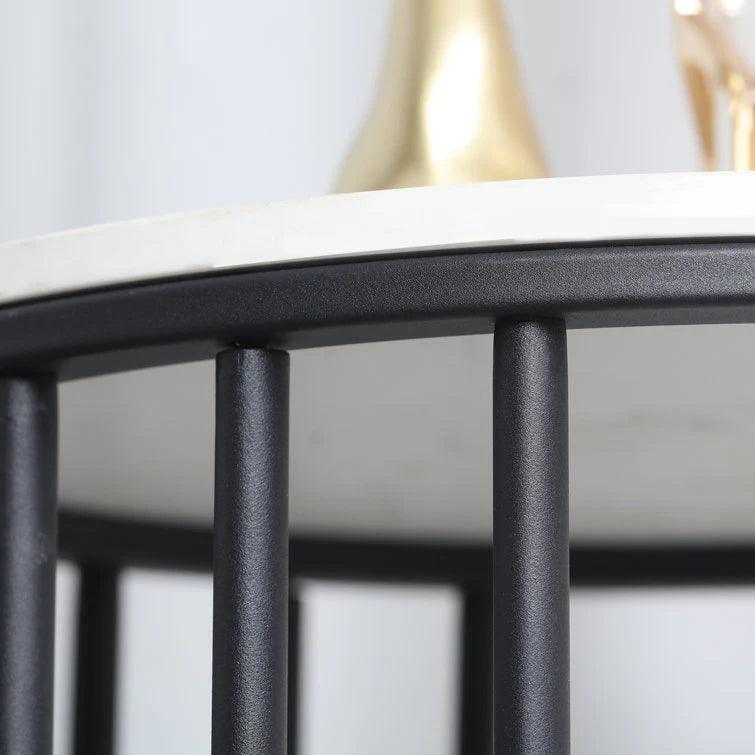 2-Tier Round Shape Modern Designer End Side Table - Decor Mantra 