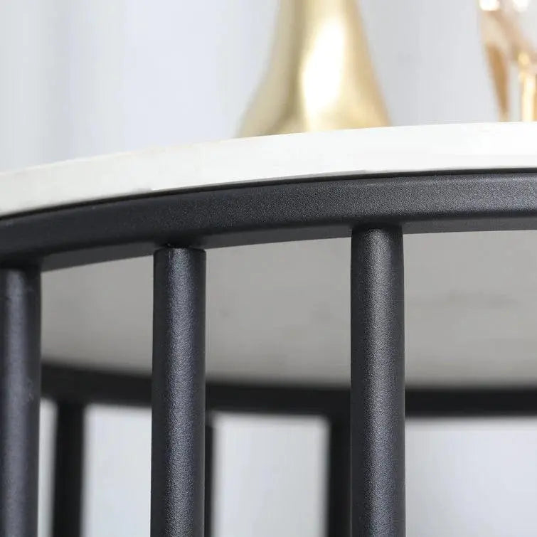 2-Tier Round Shape Modern Designer End Side Table - Decor Mantra 
