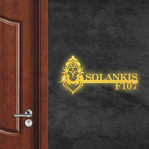 Personalized Religious Theme Laser Cut Metal Name Plate for Home