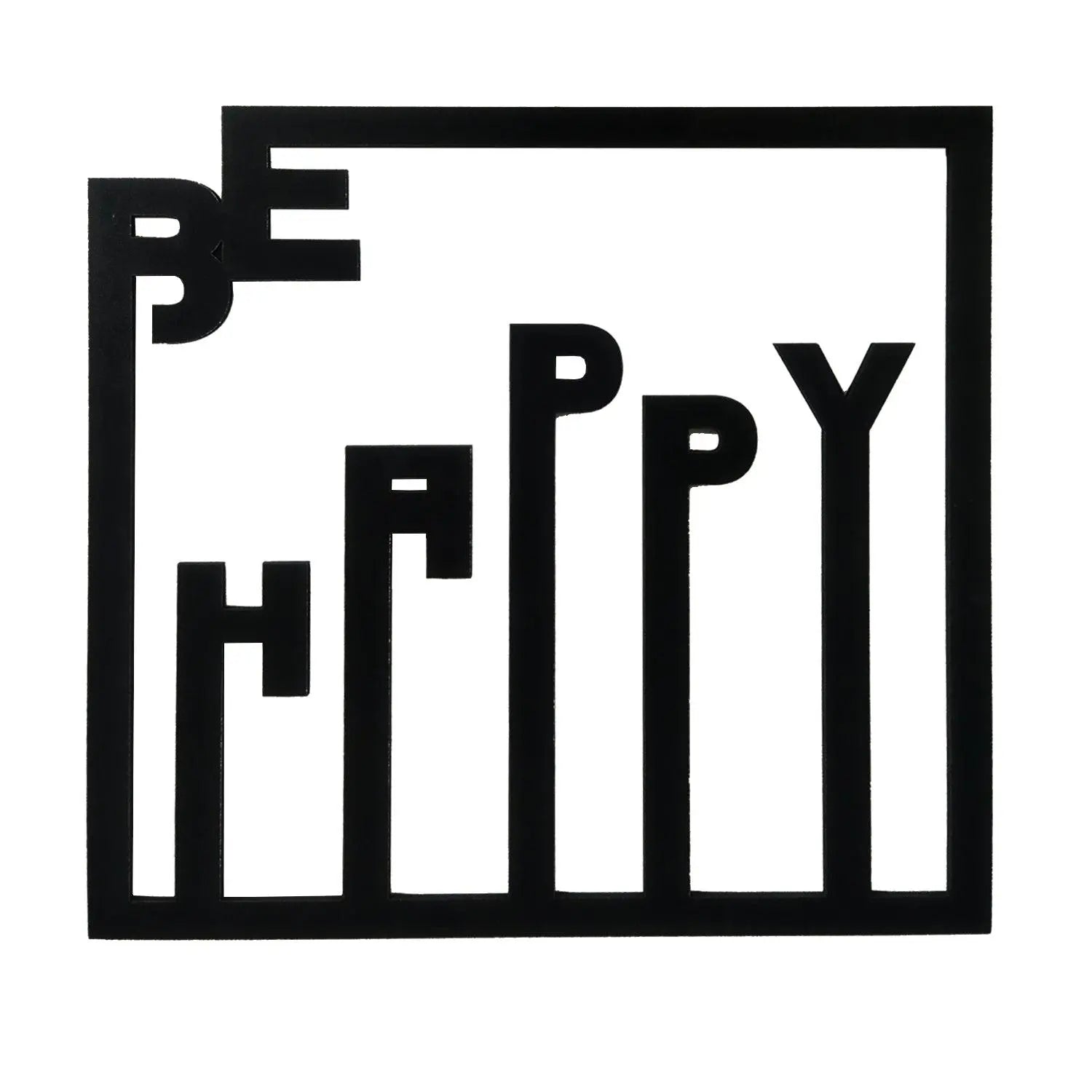 Be Happy Designer Wooden Wall Hanging for Home Decor - Decor Mantra 
