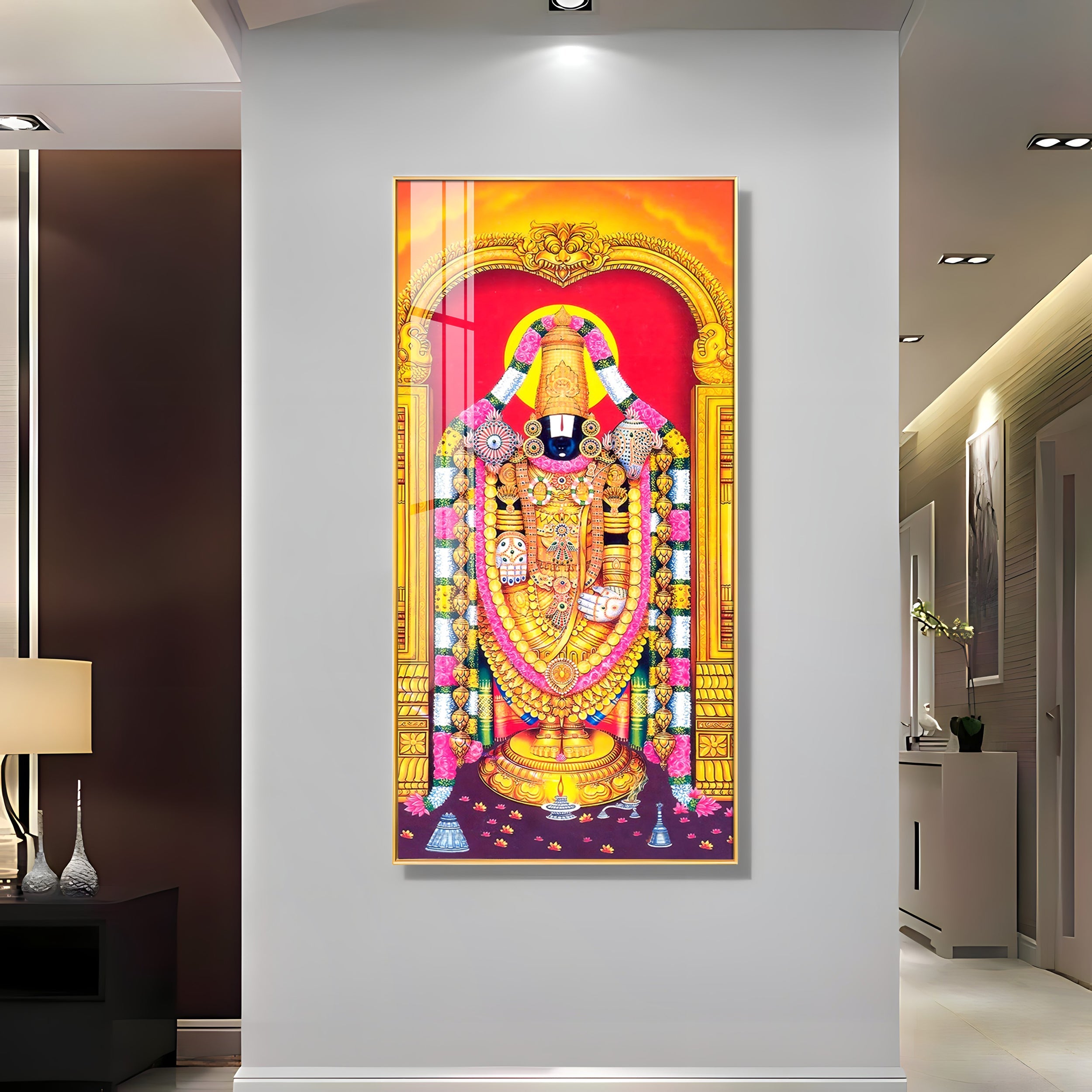 Lord Murugan Premium Acrylic Vertical Wall Art