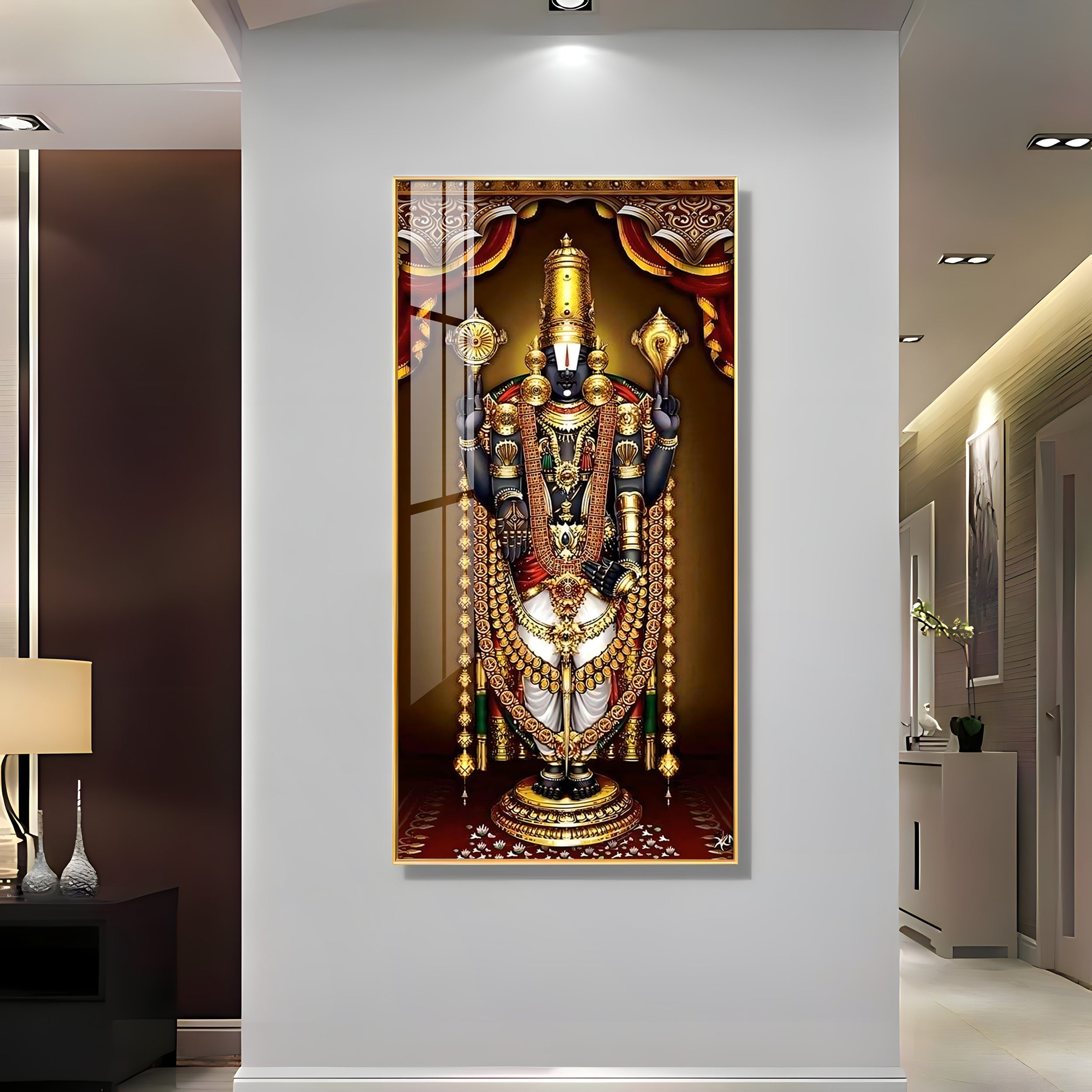 Deity of Happiness Premium Acrylic Vertical Wall Art