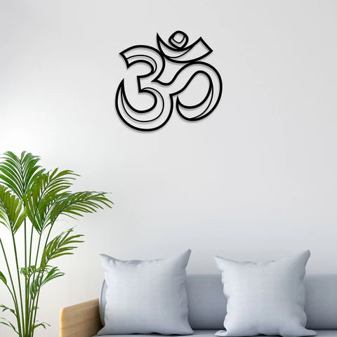 3D Om Metal Wall Art Decor Mantra