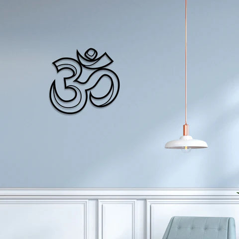 3D Om Metal Wall Art Decor Mantra