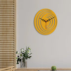 3D Shape Designer Wooden Wall Clock - Decor Mantra 