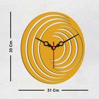 3D Shape Designer Wooden Wall Clock - Decor Mantra 