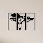 3 Piece Bonsai Tree Metal Wall Art - Decor Mantra 