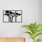 3 Piece Bonsai Tree Metal Wall Art - Decor Mantra 