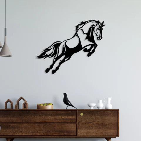Jumping Horse Metal Wall Art - Decor Mantra 