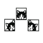 Three Cats MDF Wooden Cutout - Decor Mantra 