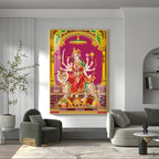 Maa Durga Spirit Premium Acrylic Vertical Wall Art