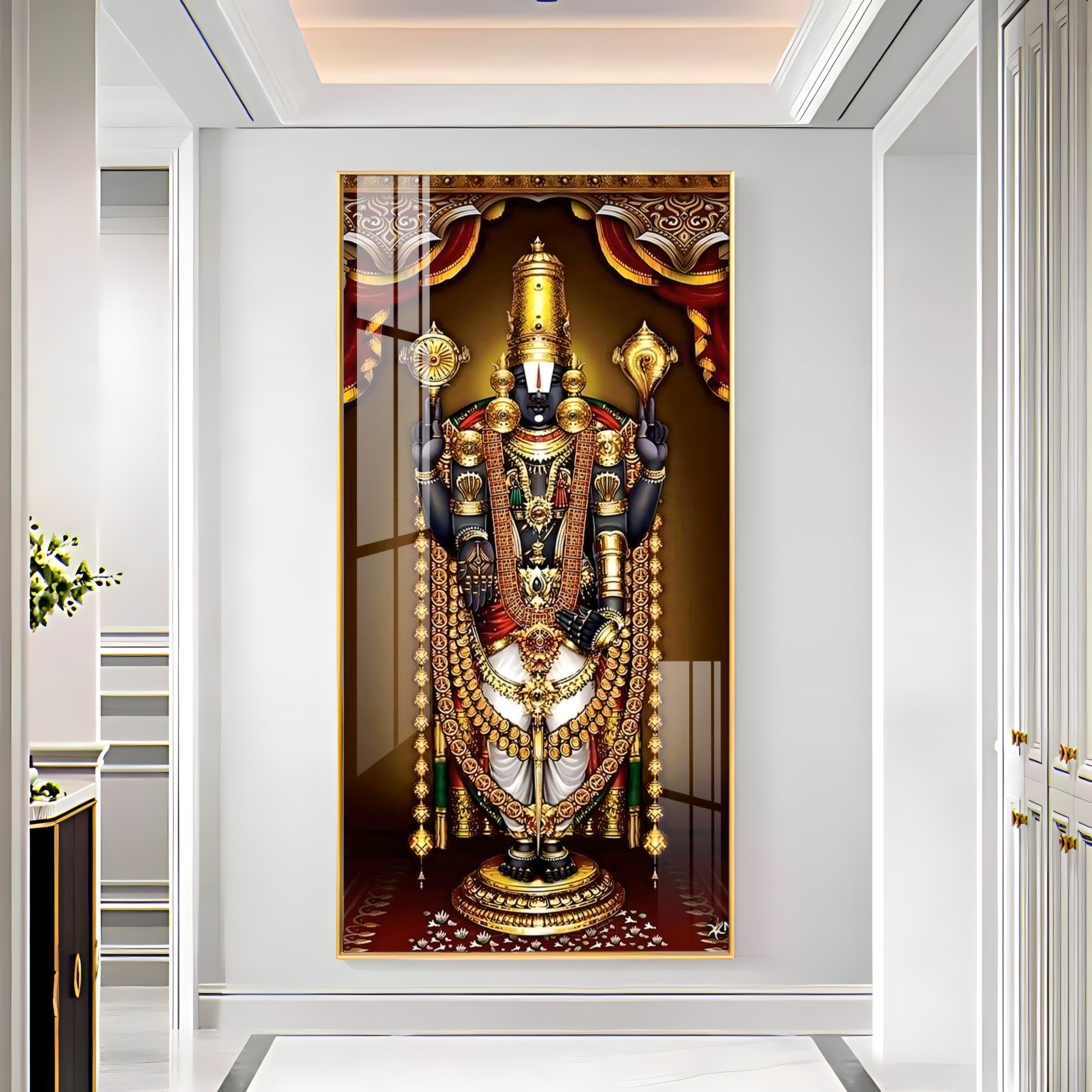 Deity of Happiness Premium Acrylic Vertical Wall Art