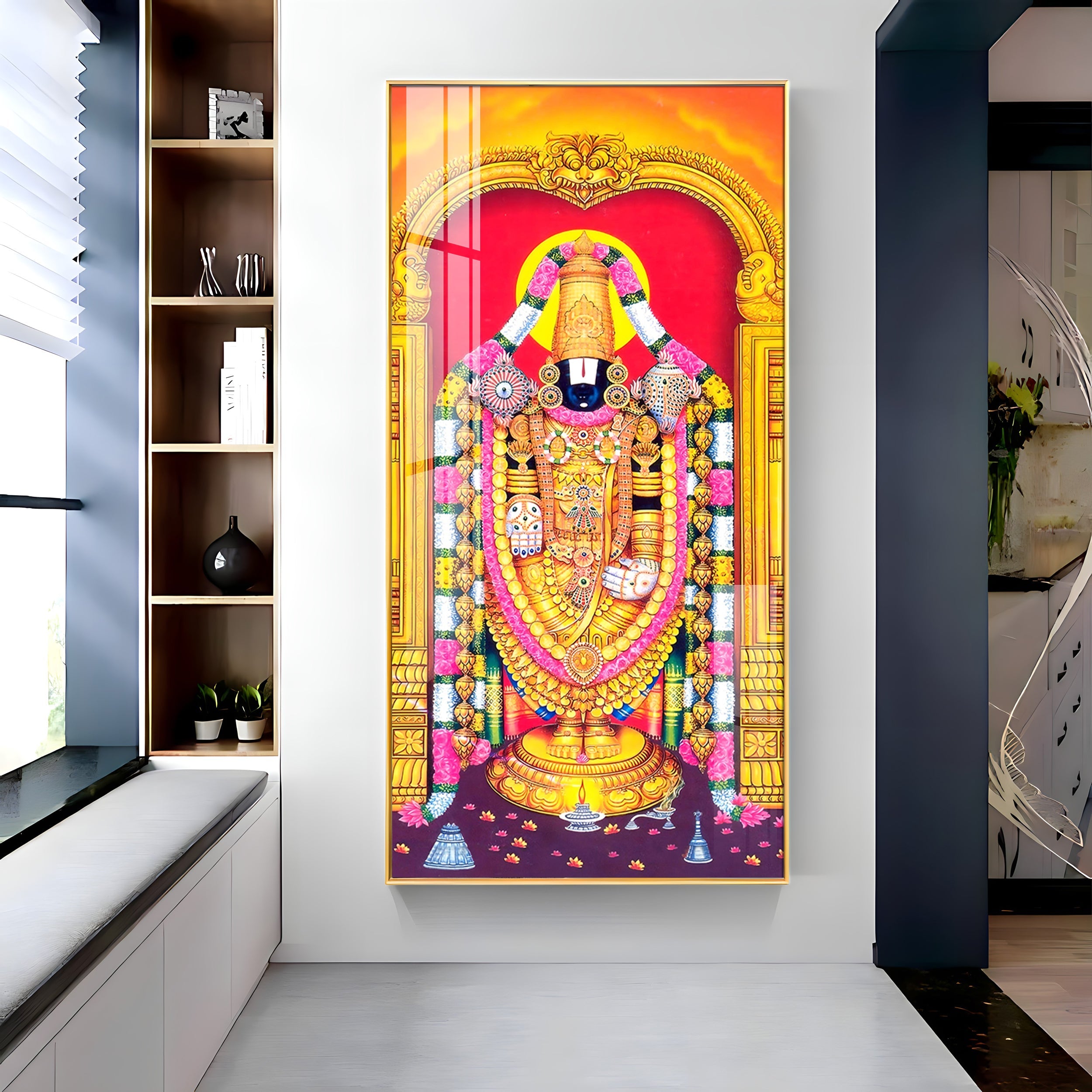 Lord Murugan Premium Acrylic Vertical Wall Art