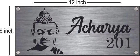Steel Name Plate - Decor Mantra 