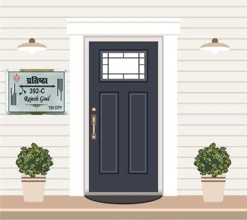 Steel Name Plate - Decor Mantra 