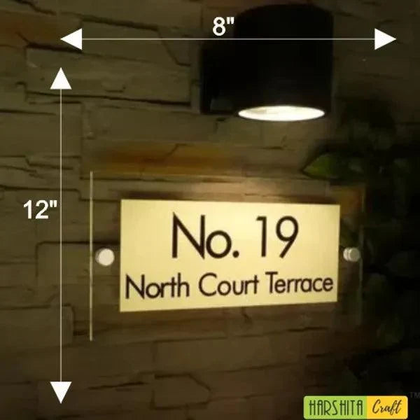 Light Name Plates - Decor Mantra 