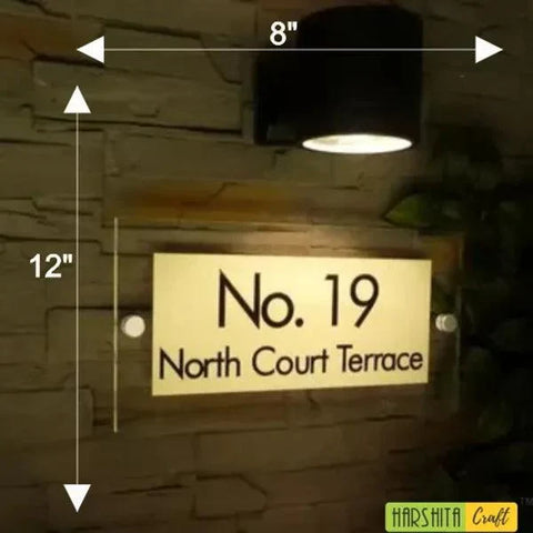 Light Name Plates - Decor Mantra 