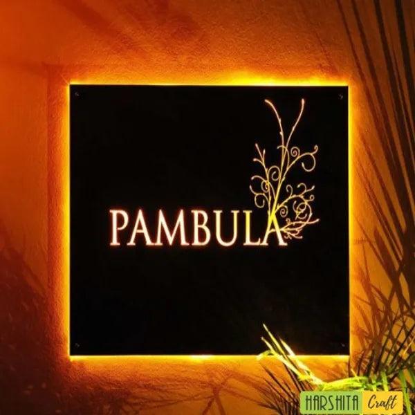 Light Name Plate - Decor Mantra 